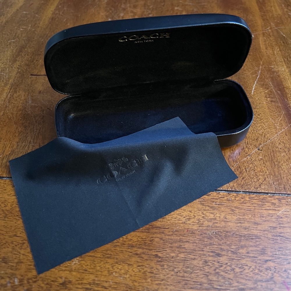 COACH Hard Eyeglass Case with Microfiber Cloth